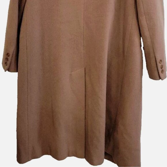 Vintage USA MARVIN RICHARDS 100% Lambswool with Fox Fur Trim Size 12 Penny Lane - Picture 6 of 9